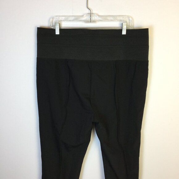 Like new! Lafayette 148 New York Pull On Pants Trousers XXL Womens Black Knit - Picture 15 of 16